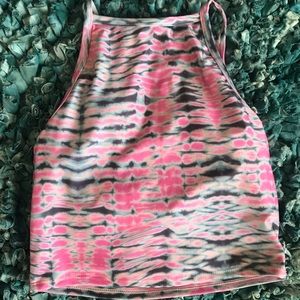 Kortni Jeane tie dye squared up top